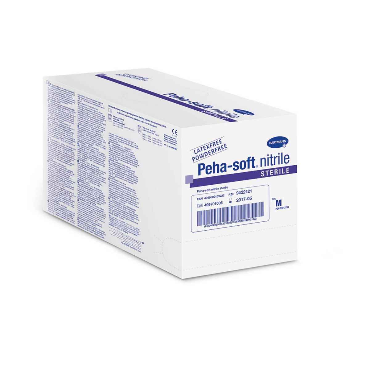  Sterilné rukavice Hartmann Peha-soft® nitrile sterile, 50 kusov, veľkosť L