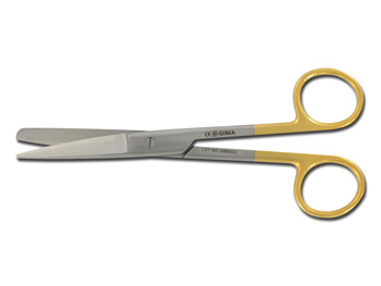 Zakrivené nožnice, tupo / tupé  - 14,5 cm - Gold Line 