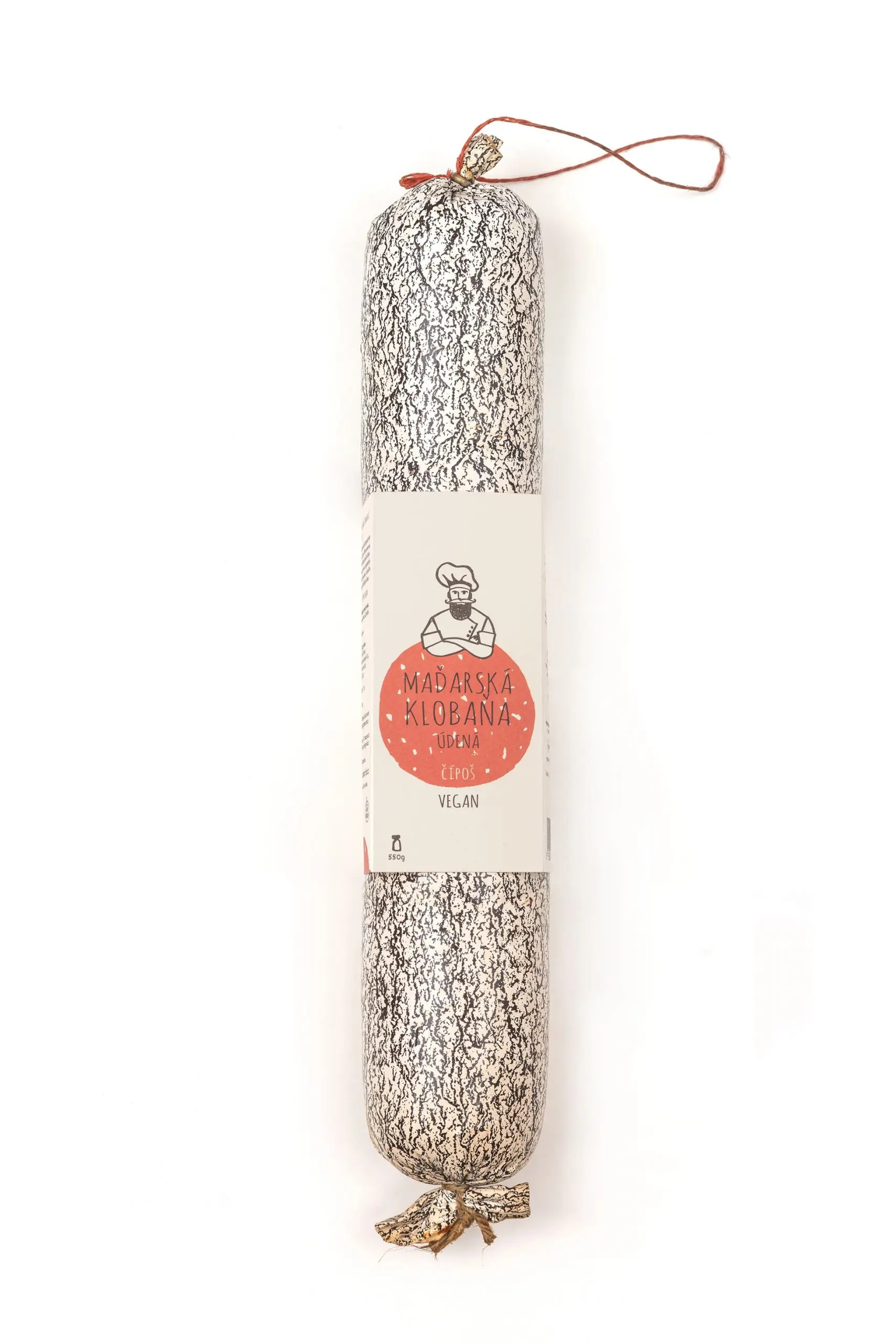 Maďarská klobaňa údená čípoš – vegan, 550 g