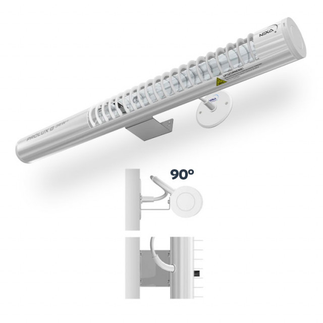PROLUX G® 36W, 90°sklon, uchytenie na stenu / strop, bez snímaču pohybu