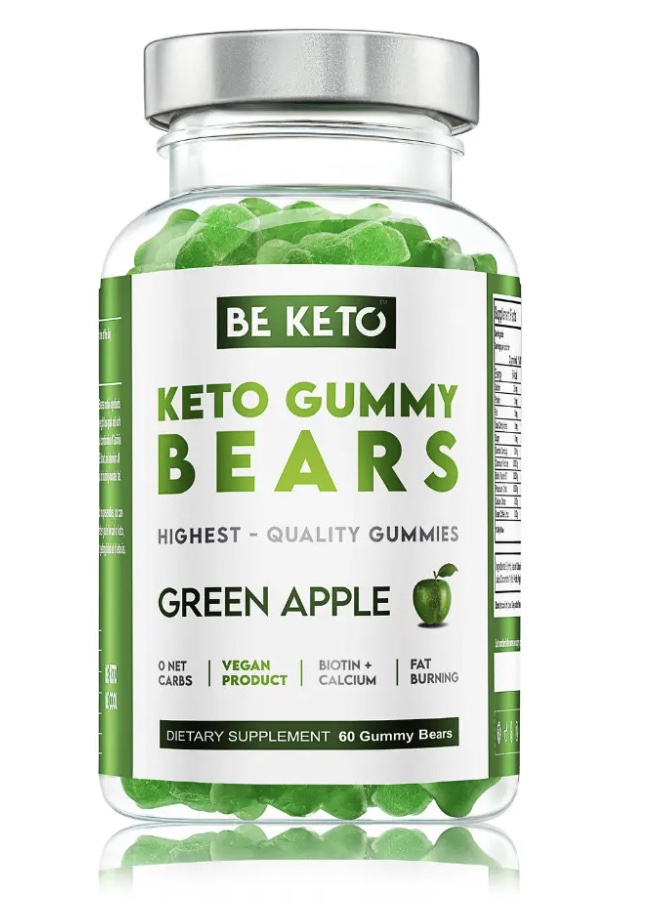 Keto Gumové Medvedíky - Zelené Jablko