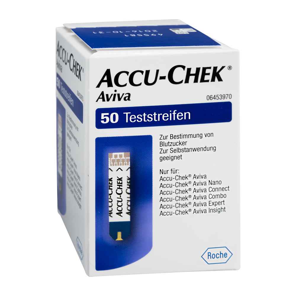 Accu-Chek Aviva, testovacie prúžky do glukomera Aviva, 1x50 ks
