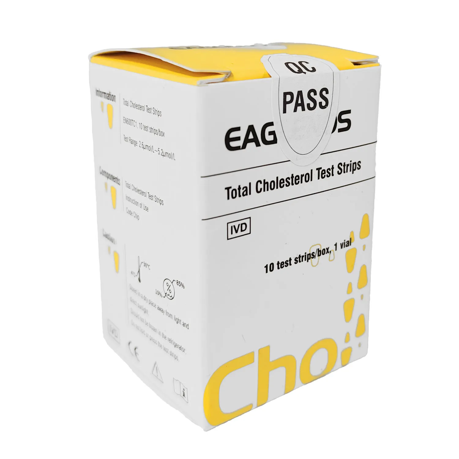 Cholesterolové testovacie prúžky Eaglenos 10ks