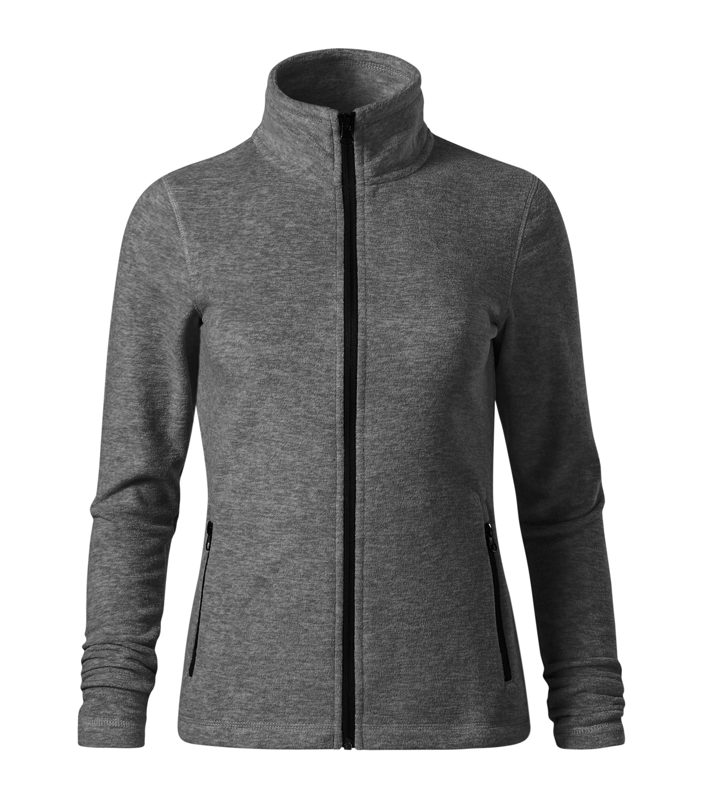 Dámska zdravotnícka mikina - Micro fleece, čierny melír
