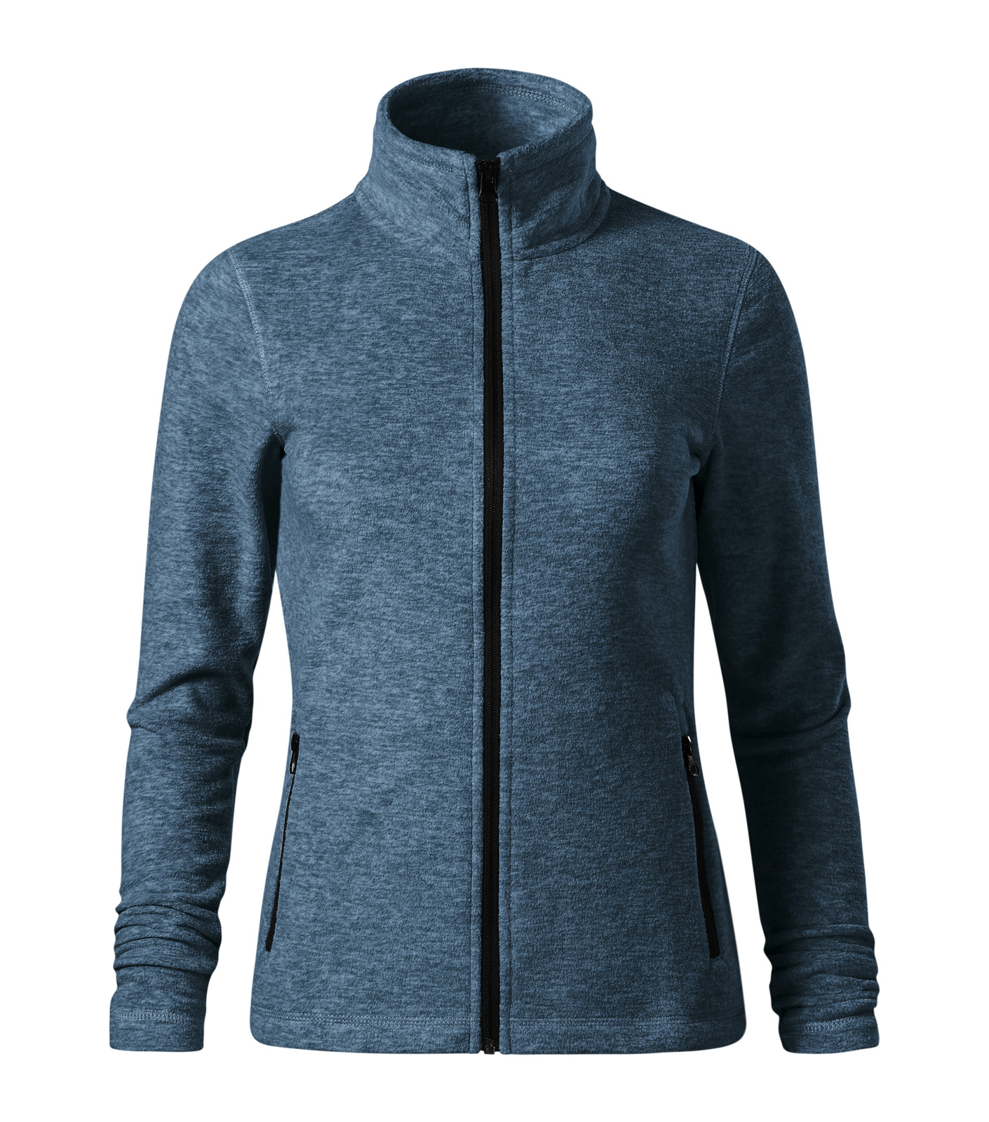 Dámska zdravotnícka mikina - Micro fleece, tmavý denim melír