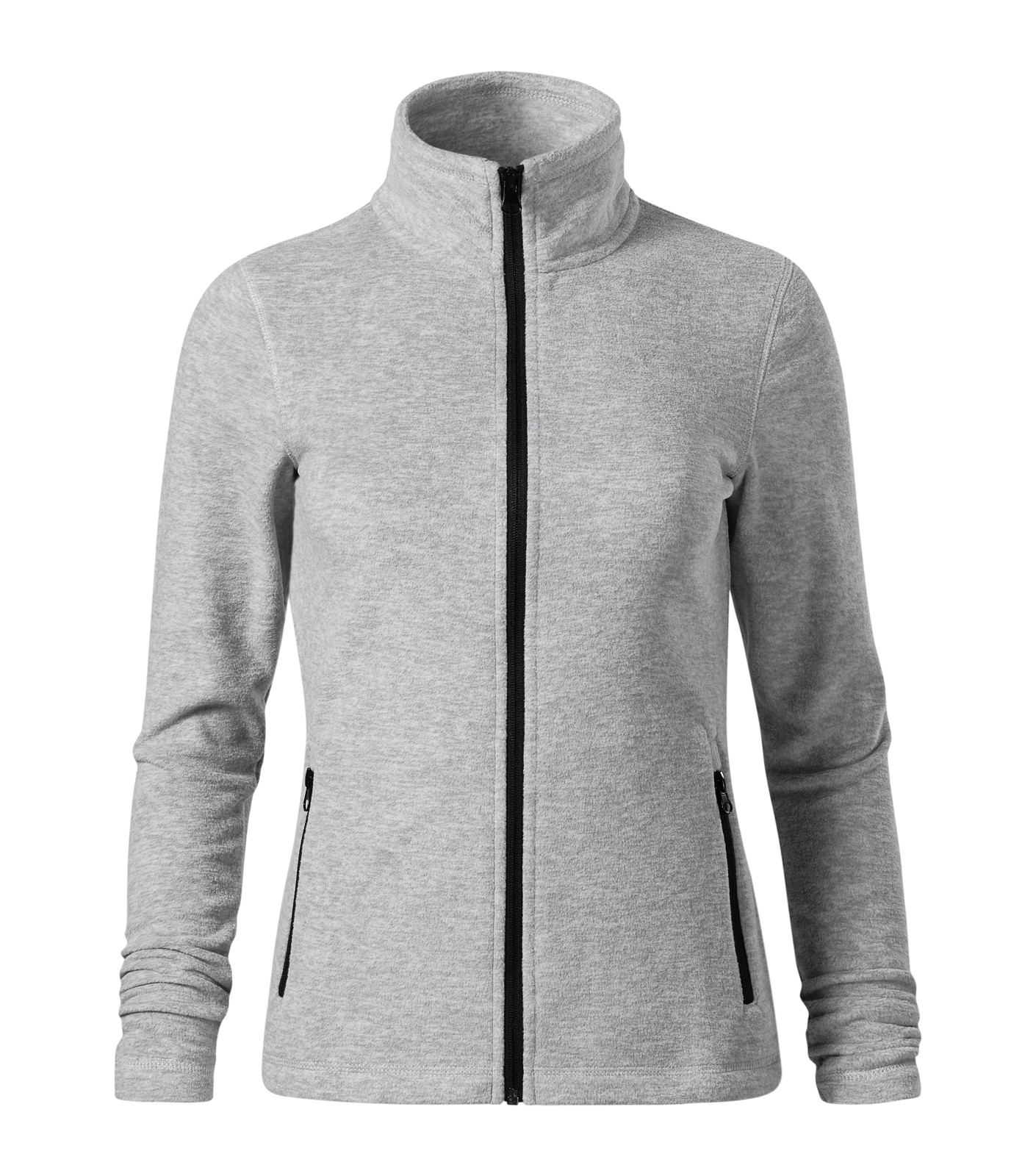 Dámska zdravotnícka mikina - Micro fleece, strieborný melír
