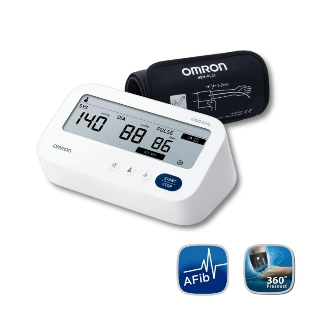 Tlakomer OMRON M3 Comfort AFib + adaptér