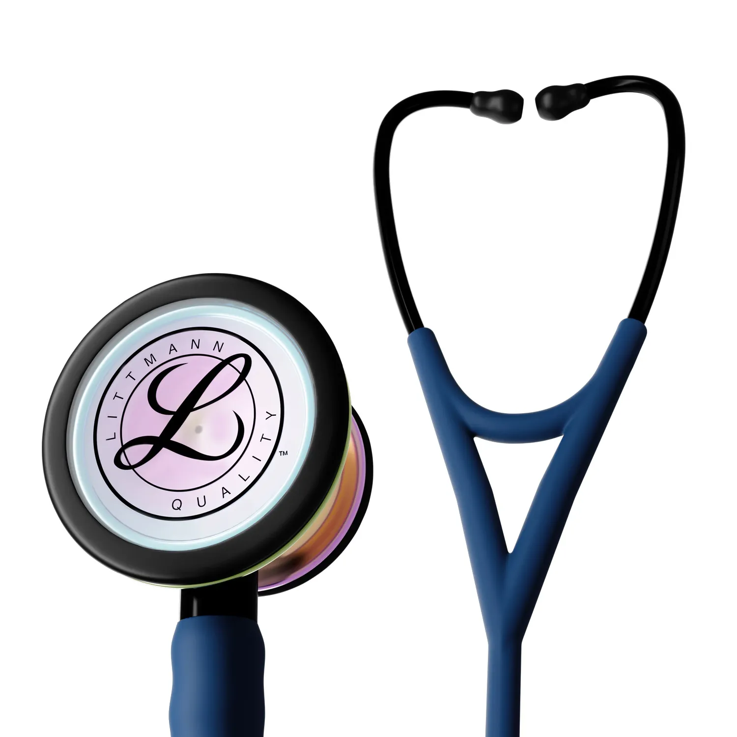 3M Littmann Cardiology IV : Mirror finish rainbow Blue, Satin Finish - 6242C