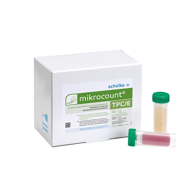 Schülke mikrocount® TPC/E – kultivačné doštičky na stanovenie mikroorganizmov a enterobaktérií, 20 ks