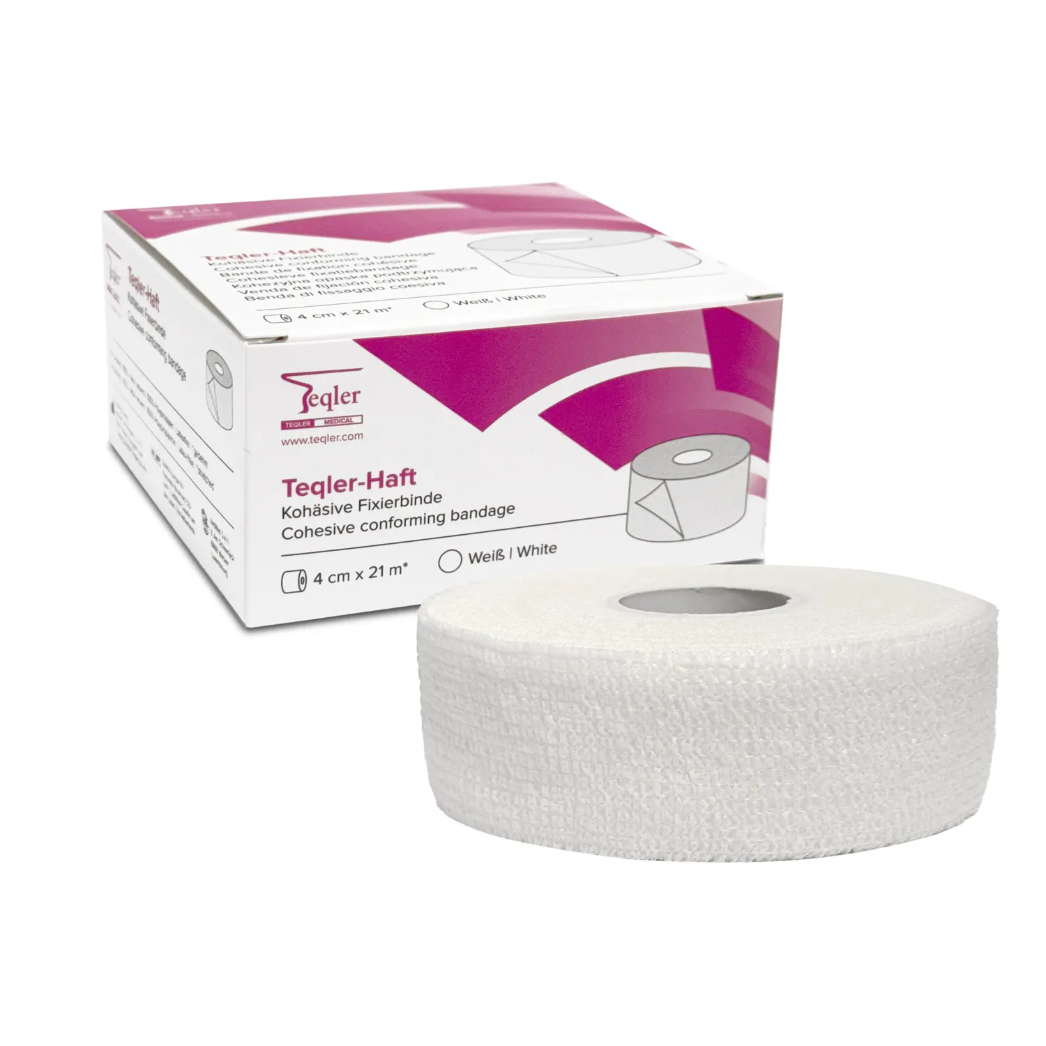 Elastické samodržiace fixačné ovínadlo, 4 cm x 21 m