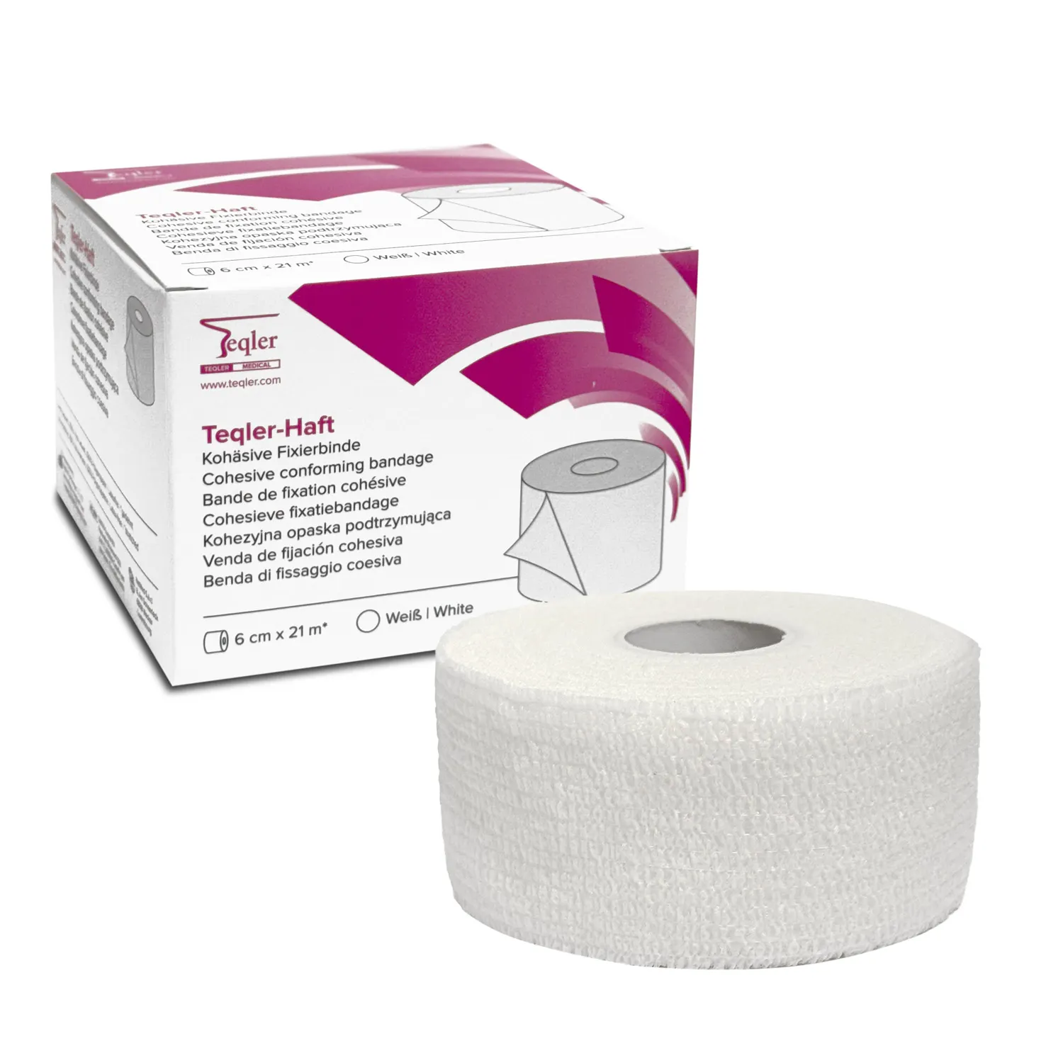 Elastické samodržiace fixačné ovínadlo, 6 cm x 21 m