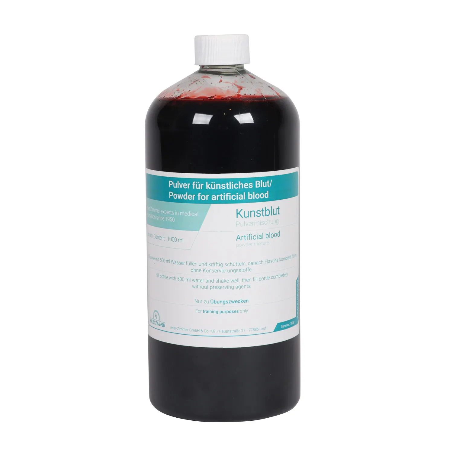 Prášok na prípravu 1000 ml umelej krvi