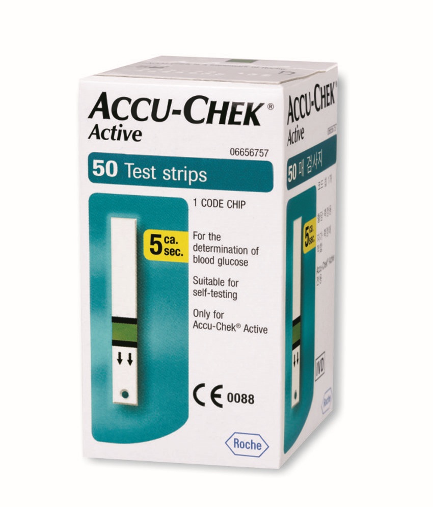Accu-Chek Active Glucose 50, testovacie prúžky do glukomera 50 ks