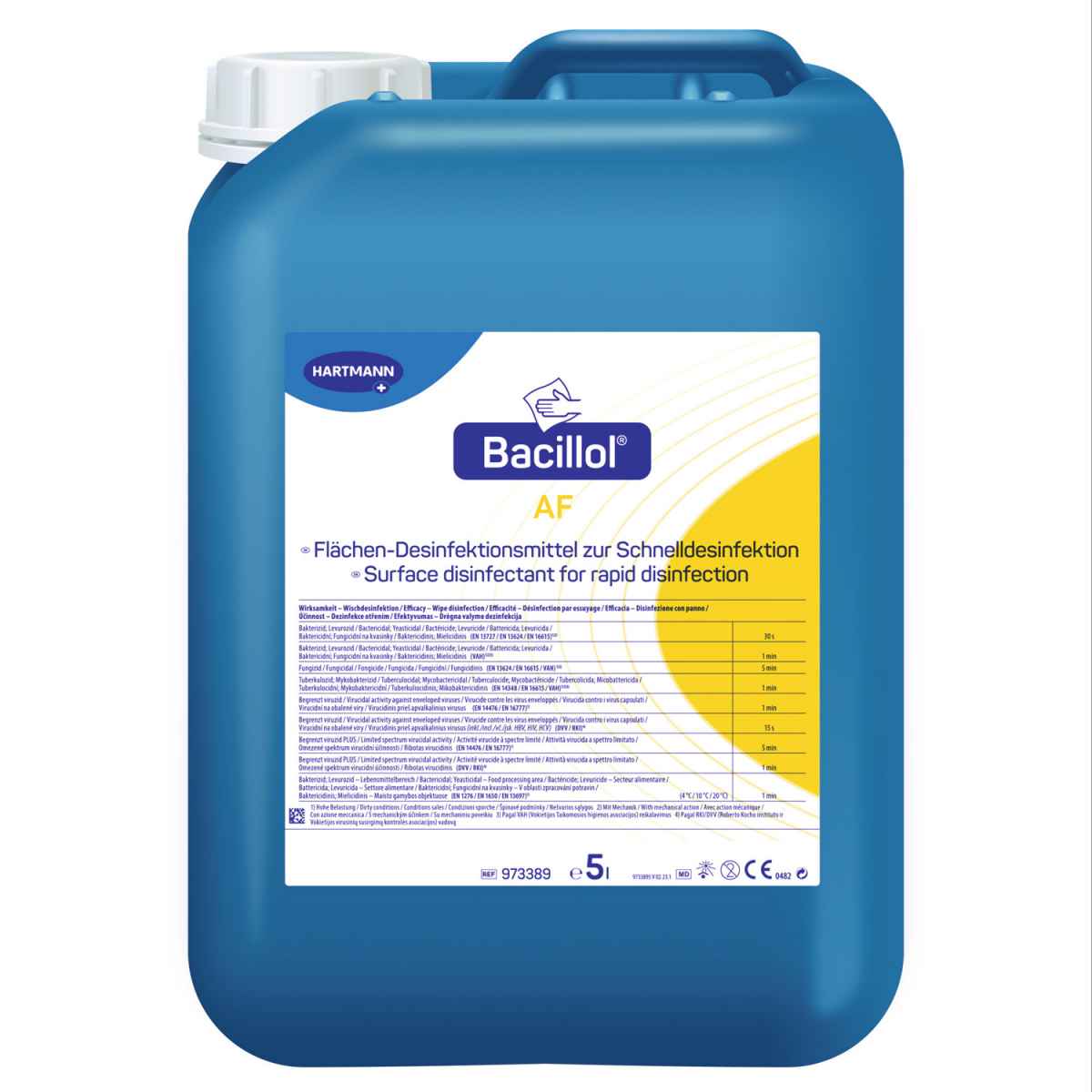 Bacillol® AF, 5 l - Alkoholový prípravok na rýchlu dezinfekciu plôch (128799)