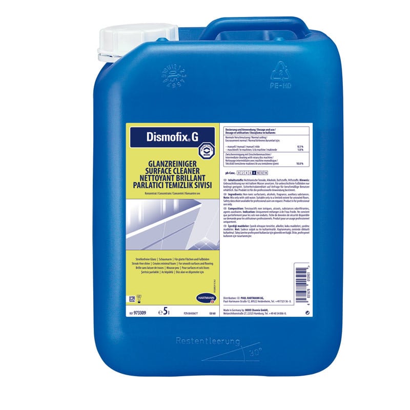 Dismofix® G, 5 l - Čistiaci prípravok s leštiacou prísadou ( 134937)