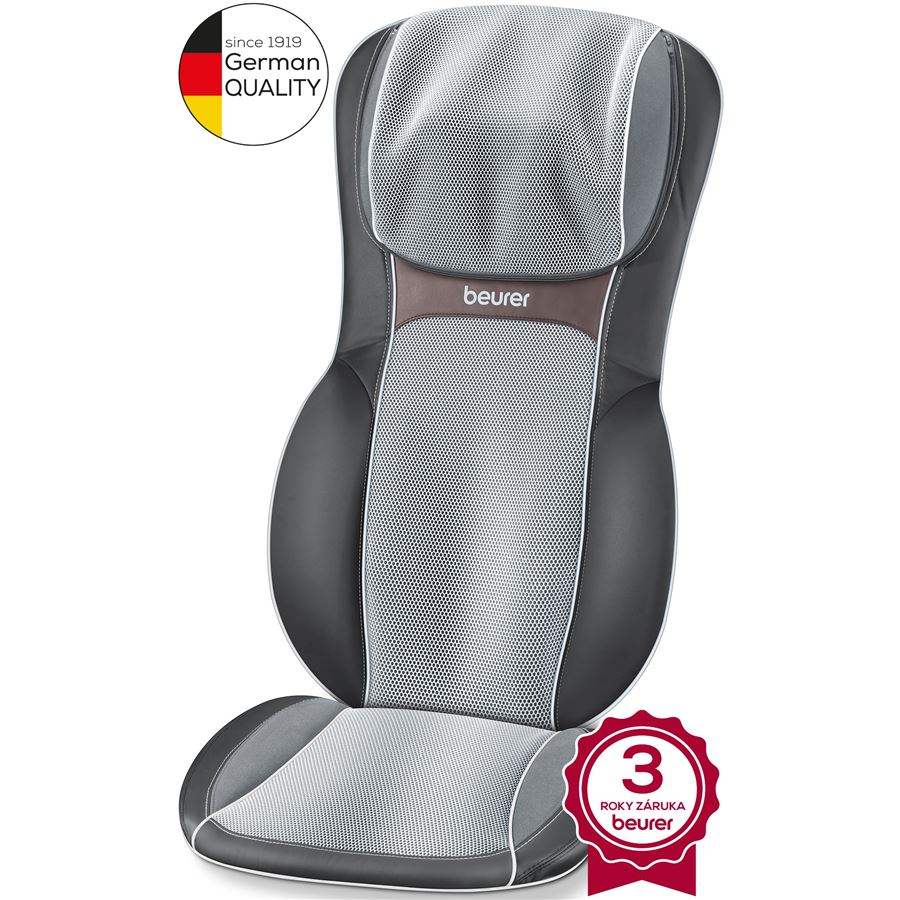 Výškovo nastaviteľná Shiatsu masážna podložka Beurer MG 295 - HD 3D (čierna)