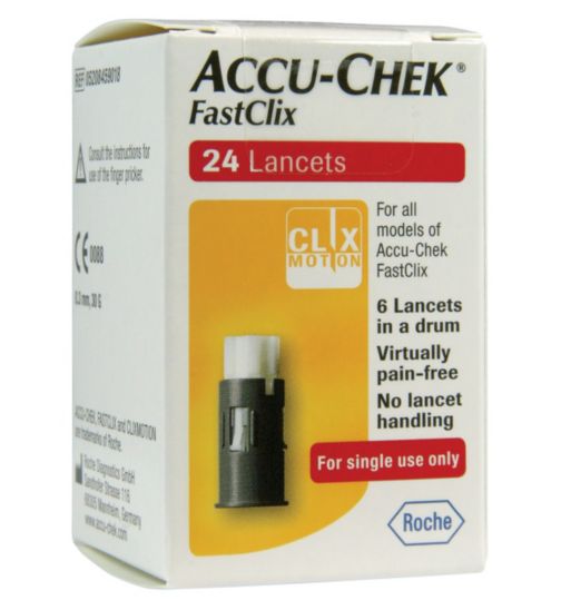 Accu-Chek Fastclix Lancet 24, lancety do odberového pera 24 ks