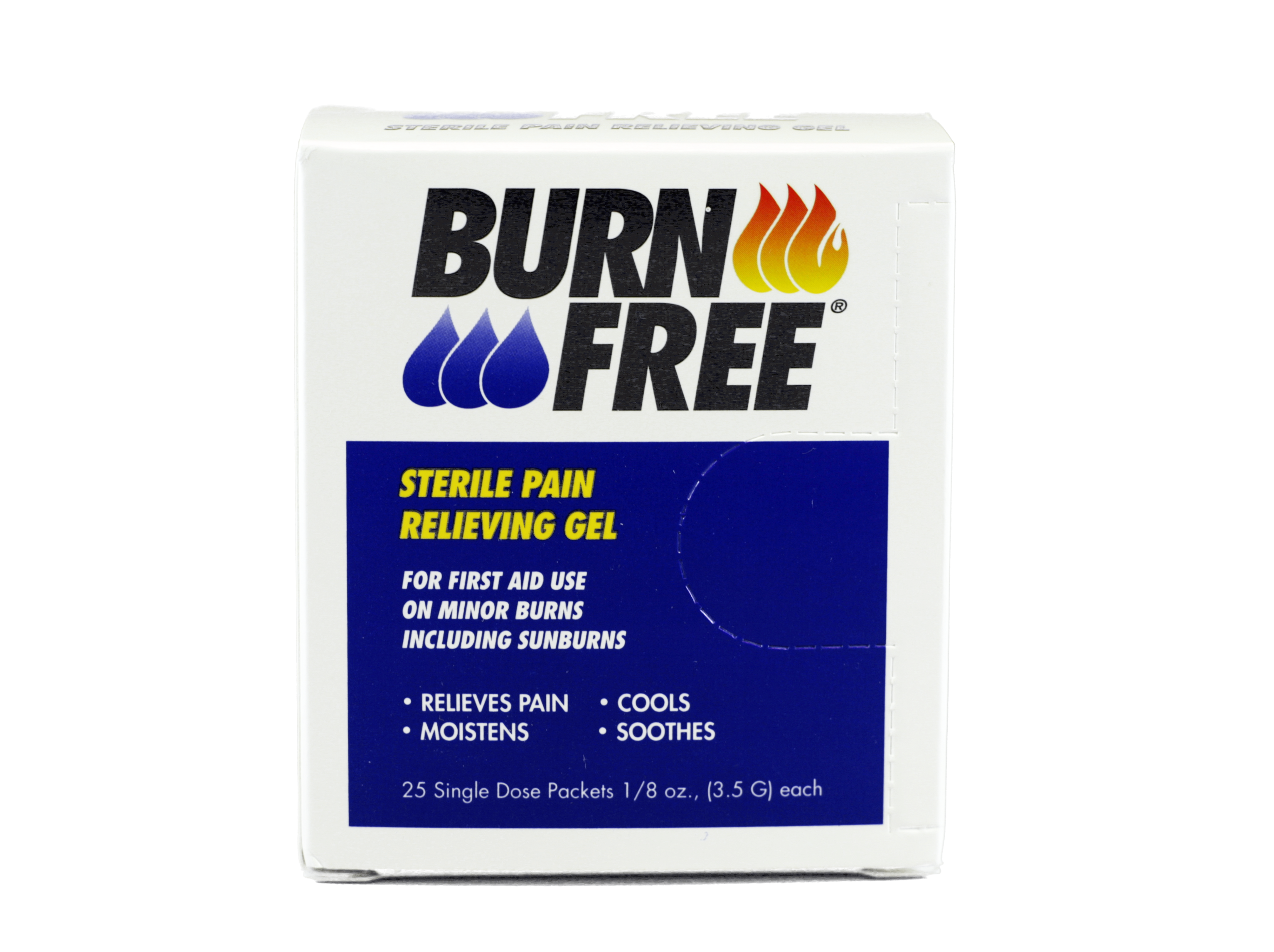 Gél na popáleniny : BURNFREE® PAIN RELIEVING GEL - 3,5g - 1000ks (sáčky)