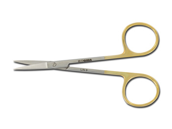 Rovné nožnice, Iris - 11,5 cm - Gold Line