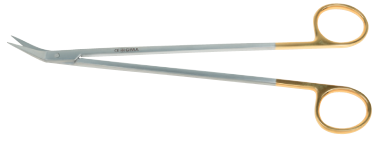 Nožnice, Debakey Potts Smith  - 19 cm - uhol 25° - Gold Line 