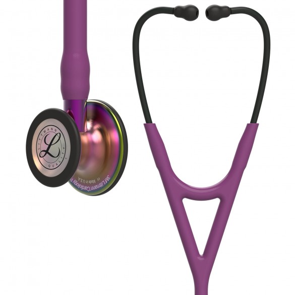 3M Littmann Cardiology IV : Plum, Rainbow Finish  - Violet Stem - 6205