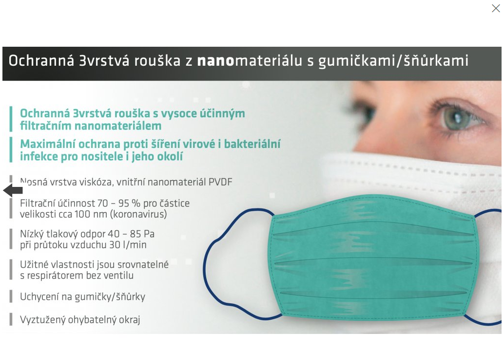 NANO Rúško SpurTex® FFP2 VS Premium  (balenie 25 ks) Česká republika 