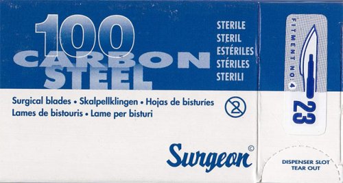 Čepielka SURGEON č.23 -BAL. (100ks)