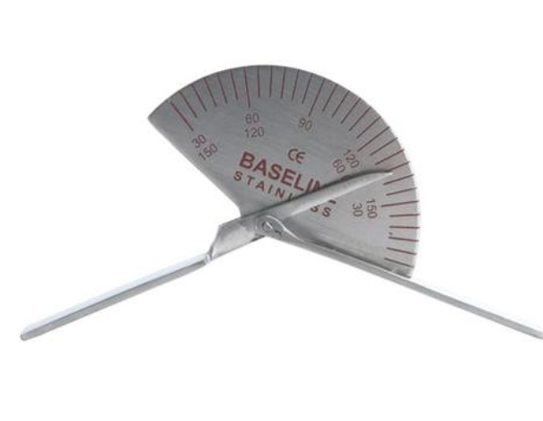 Goniometer prstový na malé kĺby, kovový 180 °